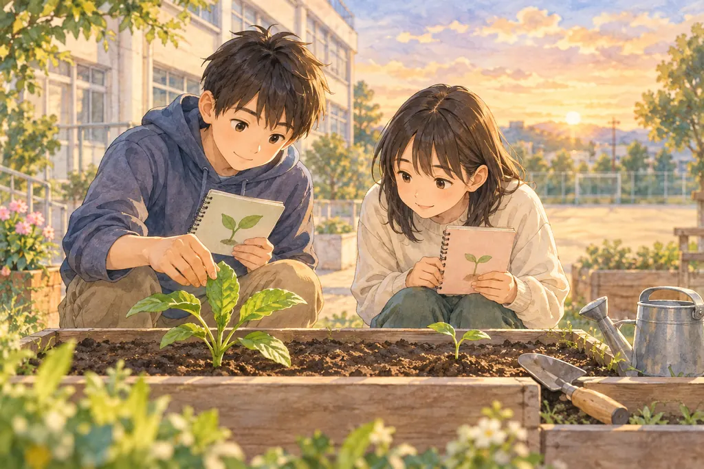 星槎中学校の学びをイメージしたイラスト（AI生成）（AI生成のイメージイラスト）