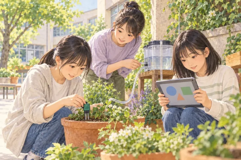 聖和学院中学校の学びをイメージしたイラスト（AI生成）（AI生成のイメージイラスト）