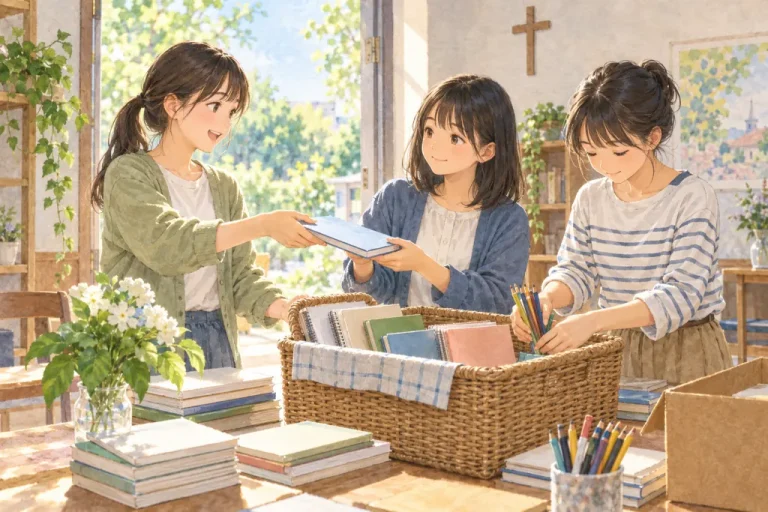 雙葉中学校の学びをイメージしたイラスト（AI生成）（AI生成のイメージイラスト）