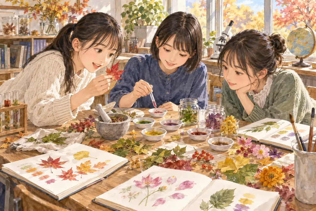 山脇学園中学校の学びをイメージしたイラスト（AI生成）（AI生成のイメージイラスト）