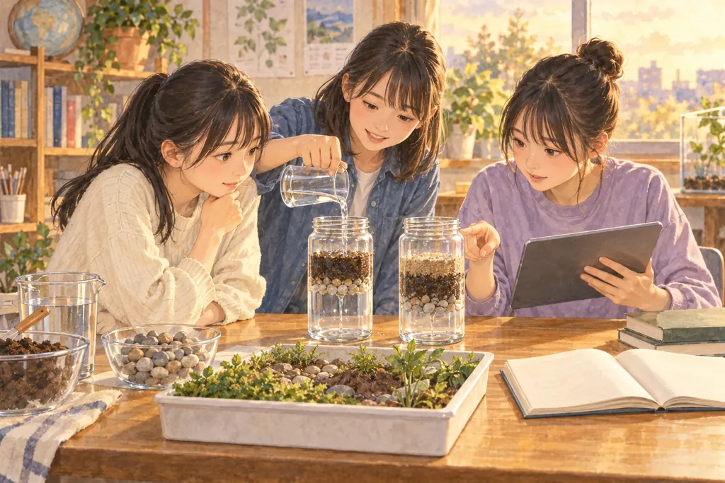 小石川淑徳学園中学校の学びをイメージしたイラスト（AI生成）（AI生成のイメージイラスト）