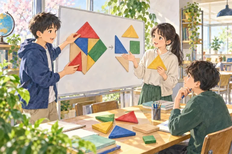 宝仙学園中学校の学びをイメージしたイラスト（AI生成）（AI生成のイメージイラスト）