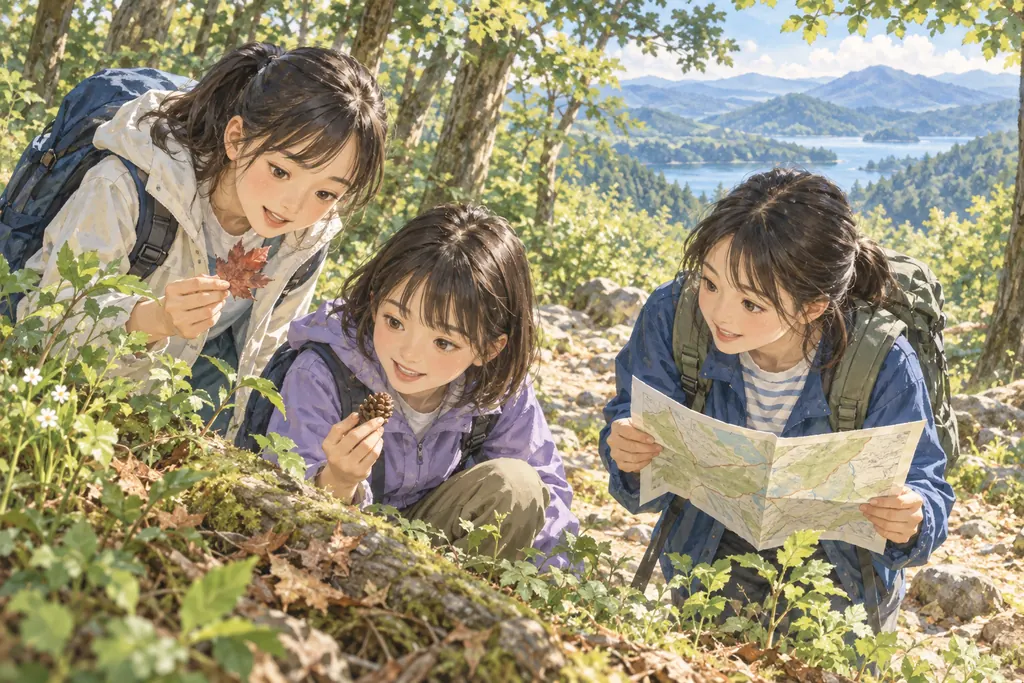 立教女学院中学校の学びをイメージしたイラスト（AI生成）（AI生成のイメージイラスト）