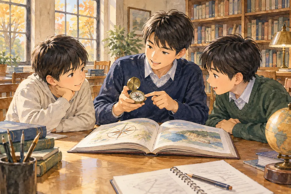 立教池袋中学校の学びをイメージしたイラスト（AI生成）（AI生成のイメージイラスト）