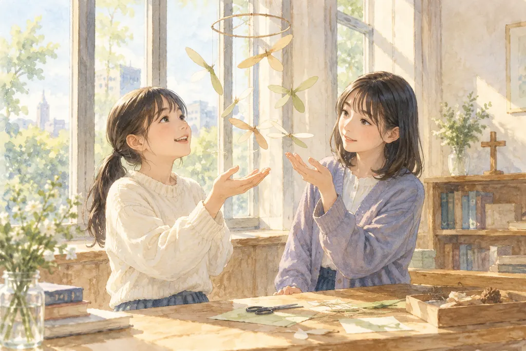 女子聖学院中学校の学びをイメージしたイラスト（AI生成）（AI生成のイメージイラスト）