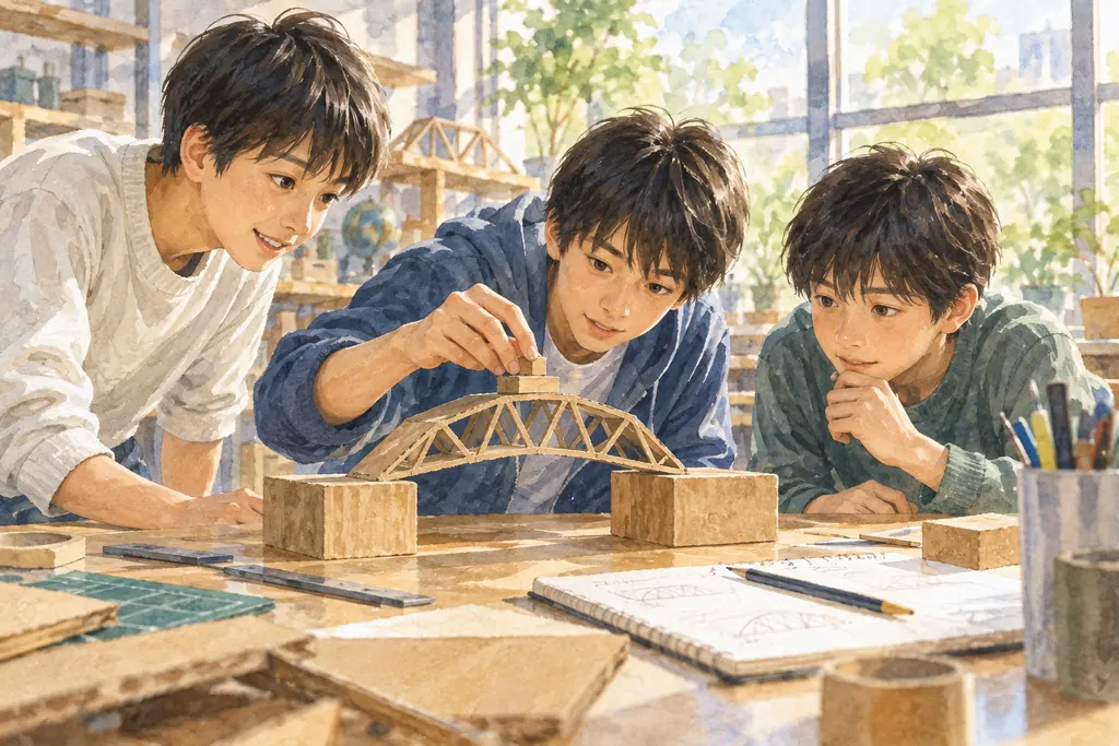 聖学院中学校の学びをイメージしたイラスト（AI生成）（AI生成のイメージイラスト）