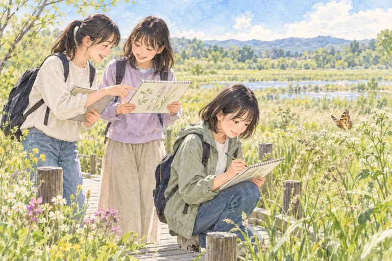 共立女子第二中学校の学びをイメージしたイラスト（AI生成）（AI生成のイメージイラスト）