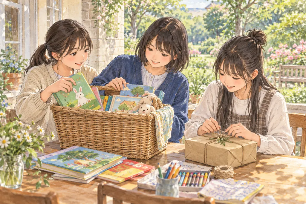 晃華学園中学校の学びをイメージしたイラスト（AI生成）（AI生成のイメージイラスト）