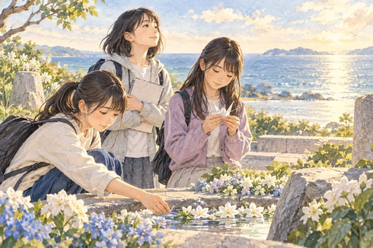 日本体育大学桜華中学校の学びをイメージしたイラスト（AI生成）（AI生成のイメージイラスト）