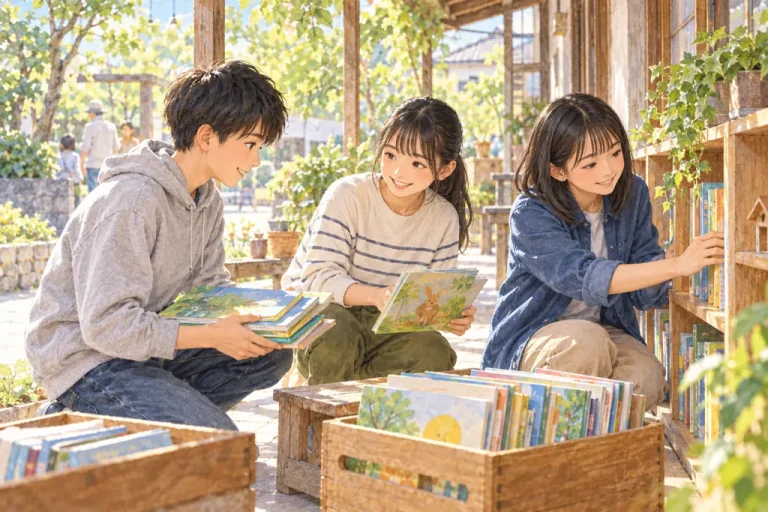明治学院中学校の学びをイメージしたイラスト（AI生成）（AI生成のイメージイラスト）