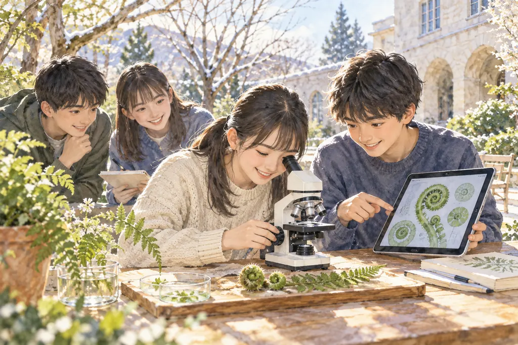 光英VERITAS中学校の学びをイメージしたイラスト（AI生成）（AI生成のイメージイラスト）