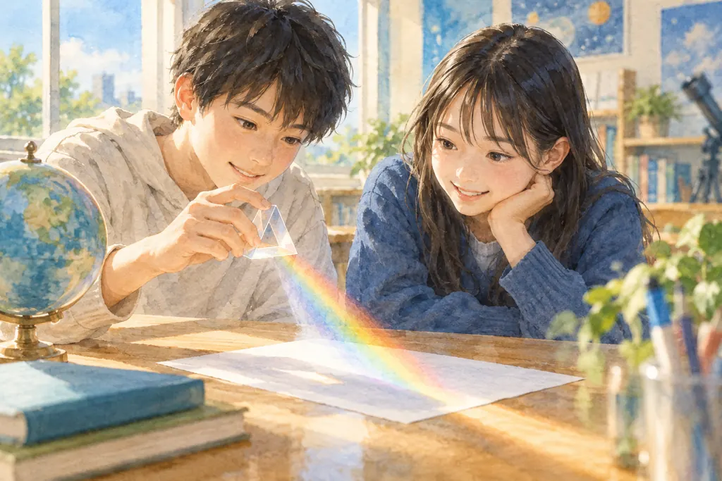 昭和学院中学校の学びをイメージしたイラスト(AI生成)(AI生成のイメージイラスト)