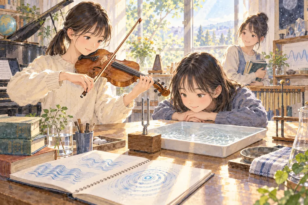 日本女子大学附属中学校の学びをイメージしたイラスト（AI生成）（AI生成のイメージイラスト）