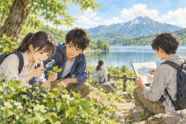 栄東中学校の学びをイメージしたイラスト（AI生成）（AI生成のイメージイラスト）