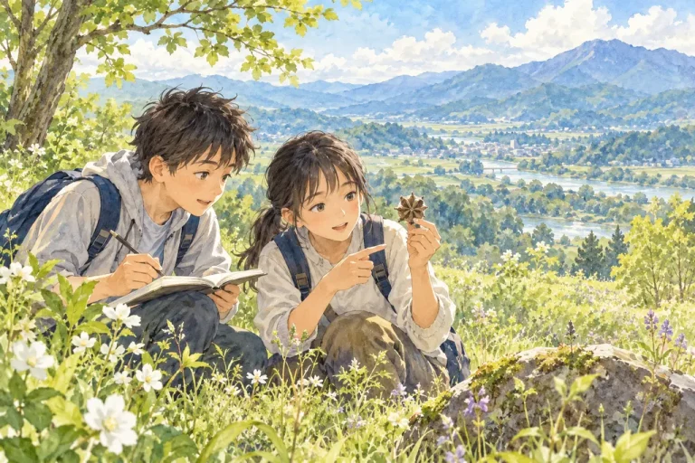開智中学校の学びをイメージしたイラスト（AI生成）（AI生成のイメージイラスト）