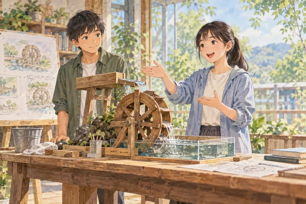 開智未来中学校の学びをイメージしたイラスト(AI生成)(AI生成のイメージイラスト)