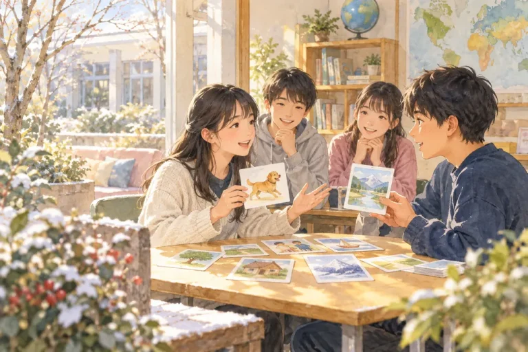 本庄第一中学校の学びをイメージしたイラスト（AI生成）（AI生成のイメージイラスト）