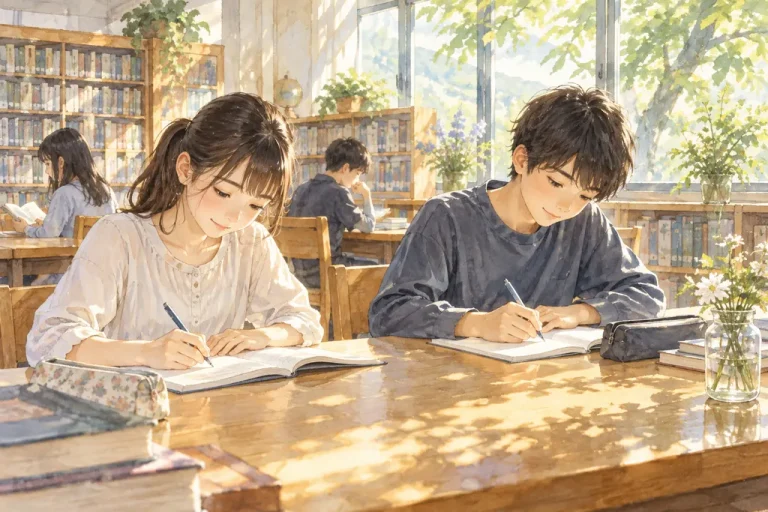 狭山ヶ丘高等学校付属中学校の学びをイメージしたイラスト（AI生成）（AI生成のイメージイラスト）