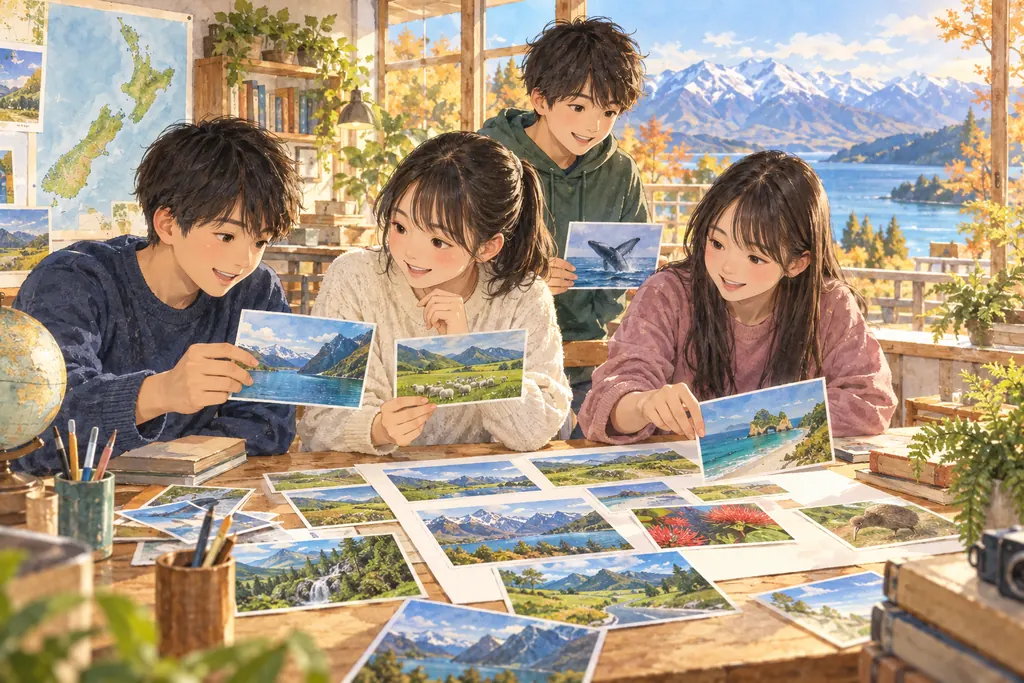 東京成徳大学深谷中学校の学びをイメージしたイラスト(AI生成)(AI生成のイメージイラスト)