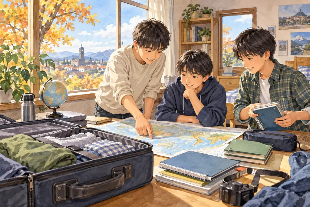 城西川越中学校の学びをイメージしたイラスト（AI生成）（AI生成のイメージイラスト）