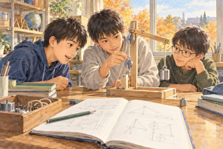 城北埼玉中学校の学びをイメージしたイラスト（AI生成）（AI生成のイメージイラスト）