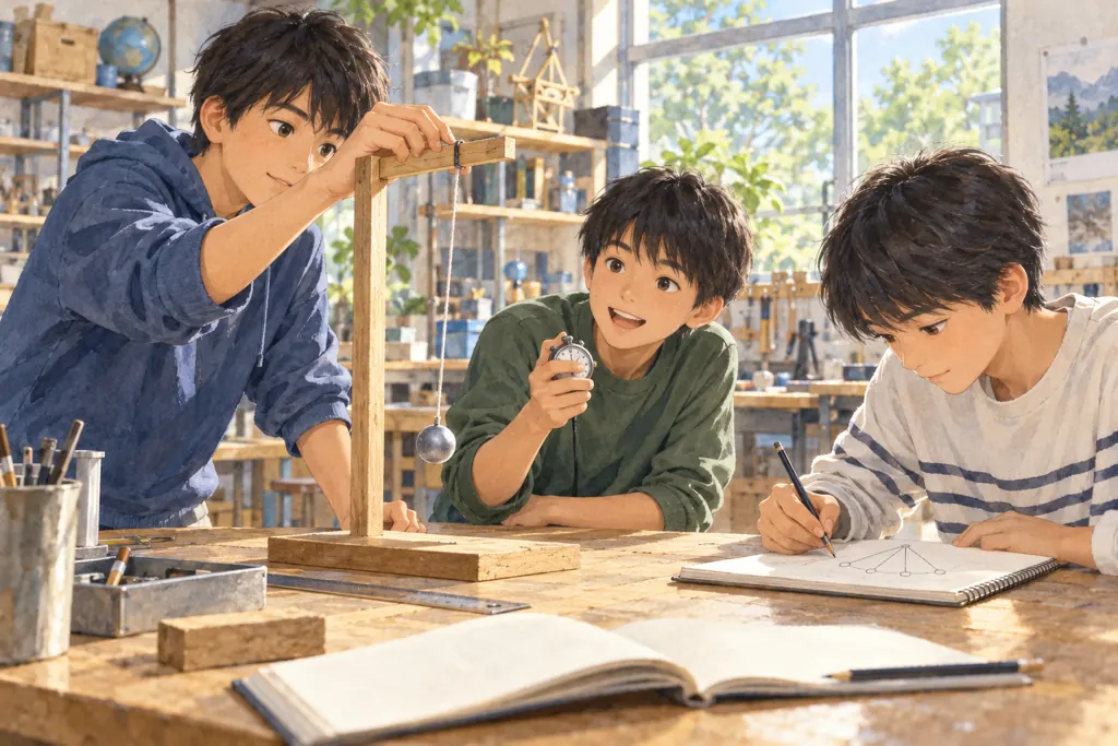麻布中学校の学びをイメージしたイラスト（AI生成）（AI生成のイメージイラスト）