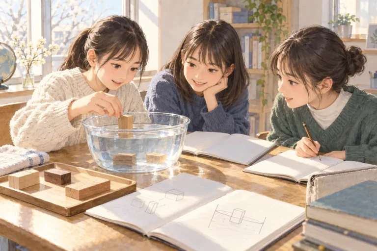 桜蔭中学校の学びをイメージしたイラスト（AI生成）（AI生成のイメージイラスト）