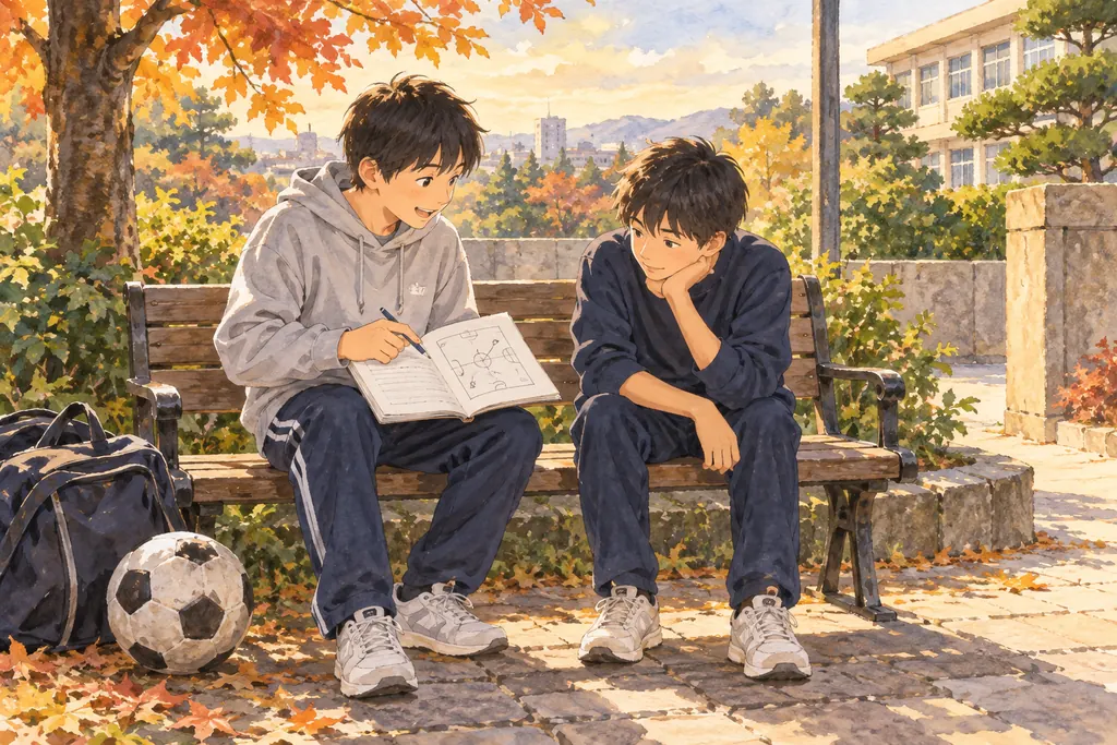 本郷中学校の学びをイメージしたイラスト（AI生成）（AI生成のイメージイラスト）
