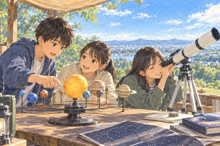 中央大学附属中学校の学びをイメージしたイラスト（AI生成）（AI生成のイメージイラスト）