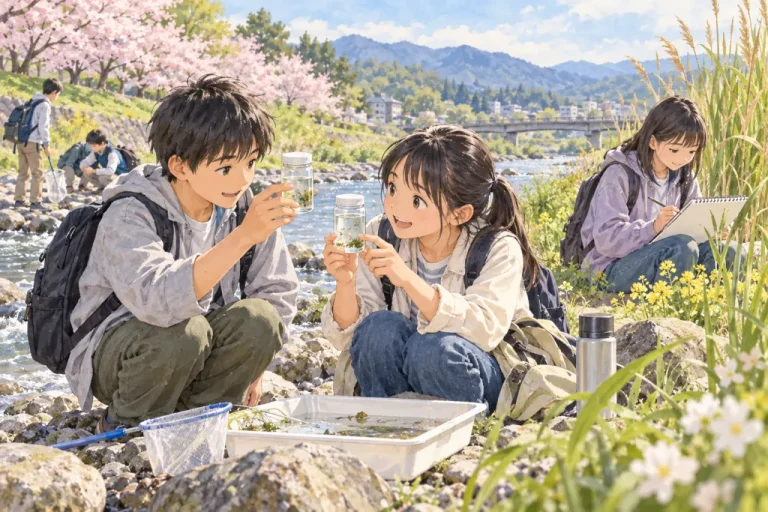 安田学園中学校の学びをイメージしたイラスト（AI生成）（AI生成のイメージイラスト）