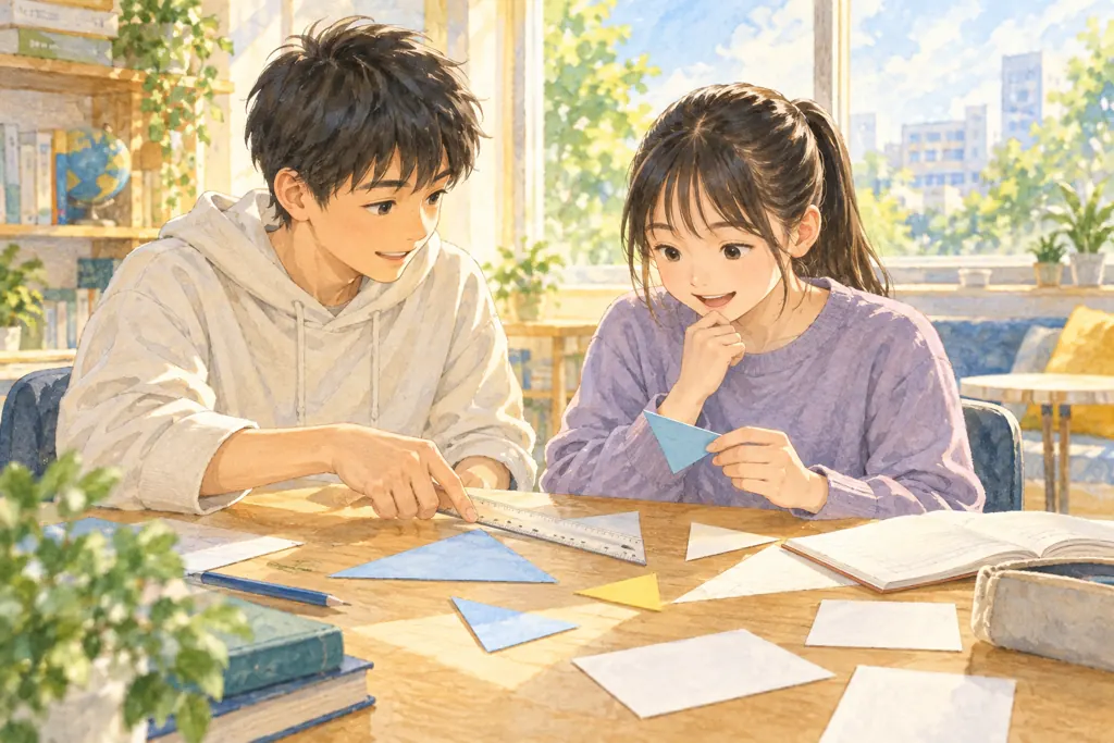 帝京大学中学校の学びをイメージしたイラスト(AI生成)(AI生成のイメージイラスト)