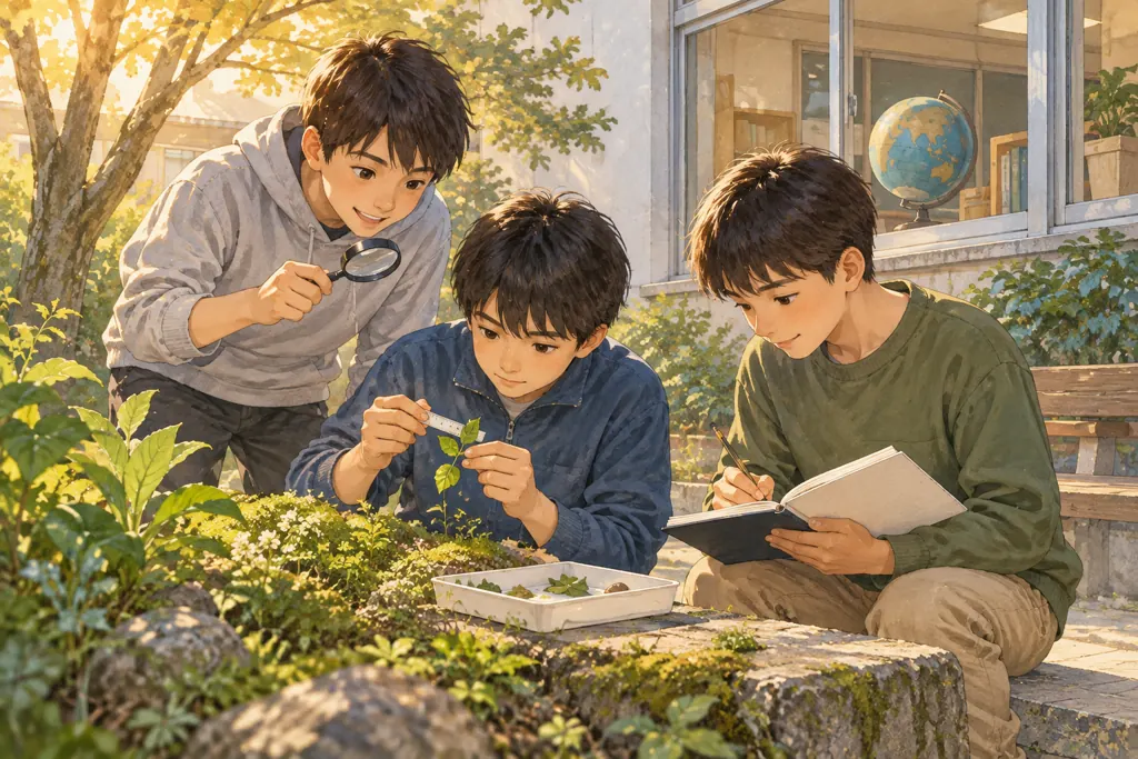 獨協中学校の学びをイメージしたイラスト（AI生成）（AI生成のイメージイラスト）