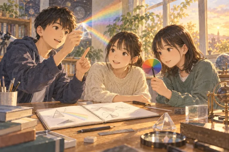 東洋大学京北中学校の学びをイメージしたイラスト（AI生成）（AI生成のイメージイラスト）