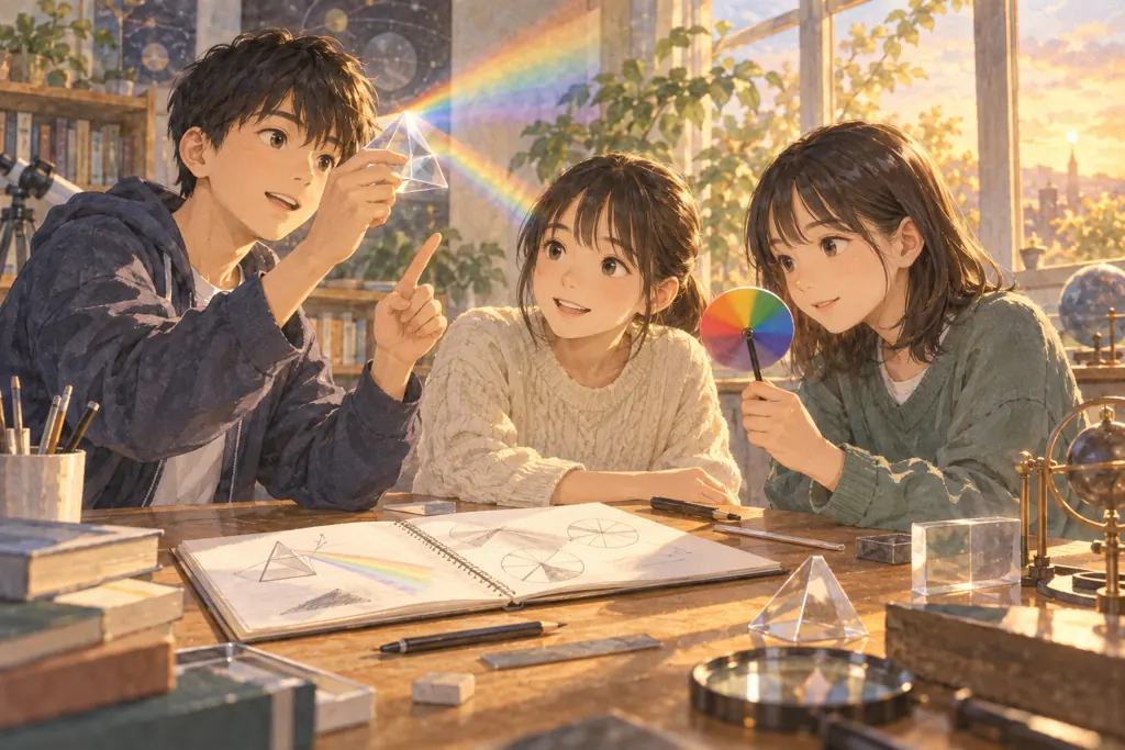 東洋大学京北中学校の学びをイメージしたイラスト（AI生成）（AI生成のイメージイラスト）